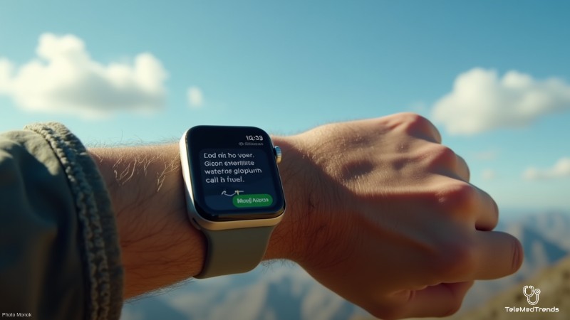 Satellite Texting and Blood-Pressure Alerts Coming to Future Apple Watch Ultra, Concept art for illustrative purpose, tags: ultra 3 messaging - Monok