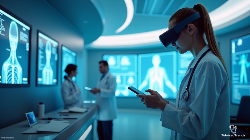 5G Paves the Way for Enhanced Telemedicine Services, Concept art for illustrative purpose, tags: divestment avel - Monok