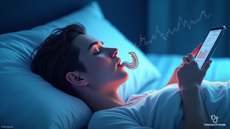 Revolutionizing Sleep Apnea Treatment and Concussion Monitoring with Dianyx Innovations' Smart Technology, Concept art for illustrative purpose - Monok