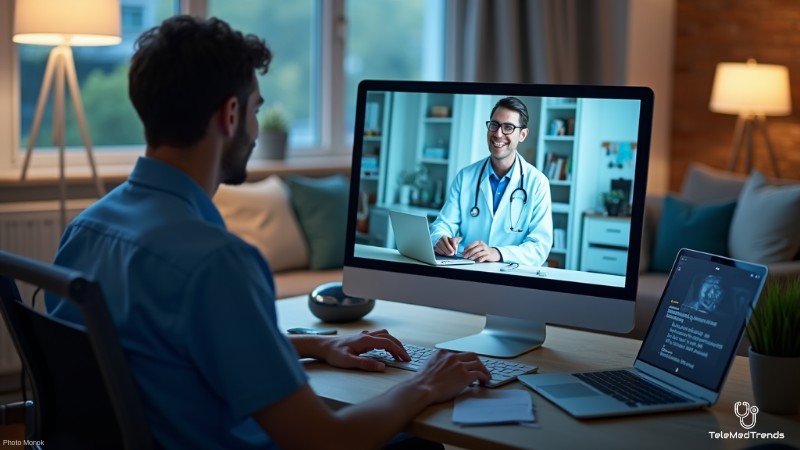 2025 Guide to Virtual Doctor Consultation Online: Pros, Cons, and the Future of Telemedicine, Concept art for illustrative purpose, tags: healthcare - Monok